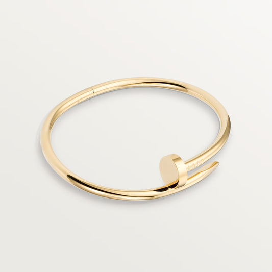 Stainless Steel Plain Nail Bangle Couple Bracelet for Women Men