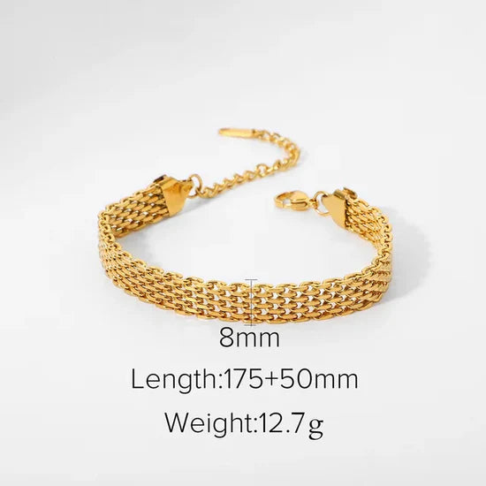 Stainless steel Beatrix bracelet