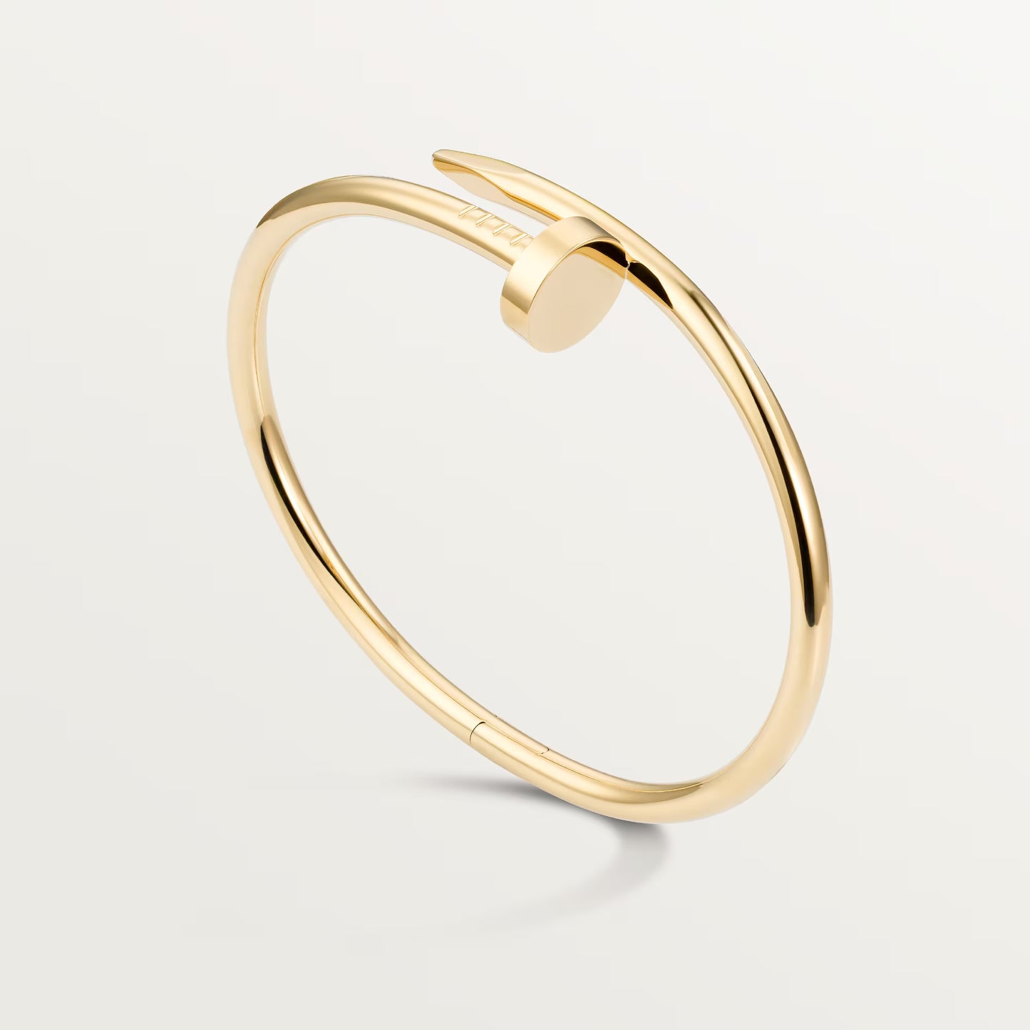 Stainless Steel Plain Nail Bangle Couple Bracelet for Women Men