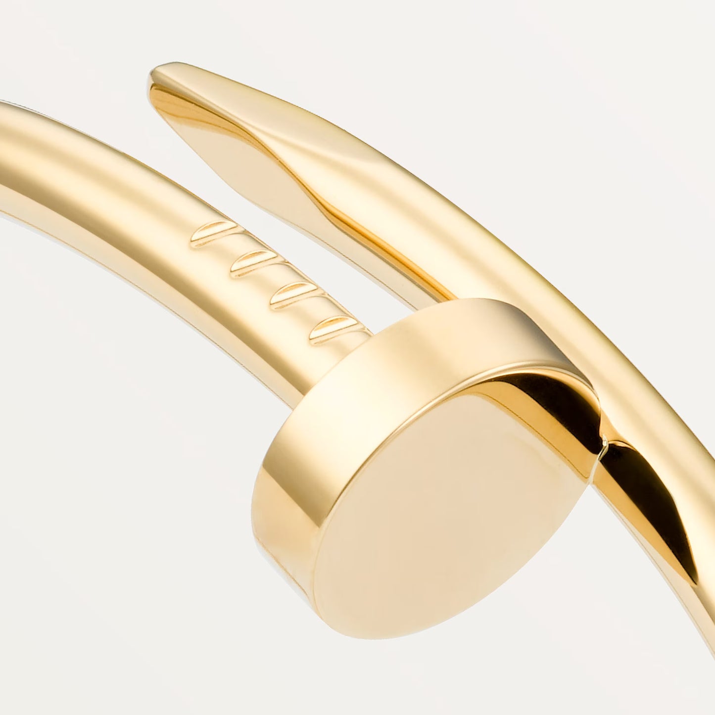 Stainless Steel Plain Nail Bangle Couple Bracelet for Women Men