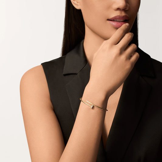 Stainless Steel Nail Bangle Couple Bracelet for Women Men