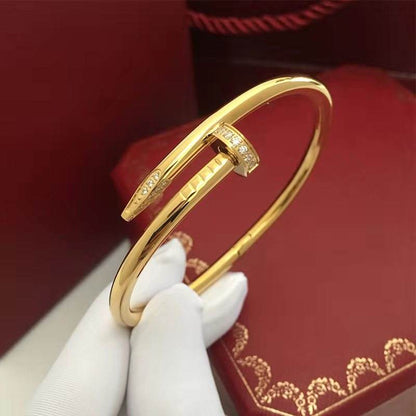 Stainless Steel Nail Bangle Couple Bracelet for Women Men