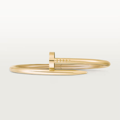 Stainless Steel Plain Nail Bangle Couple Bracelet for Women Men