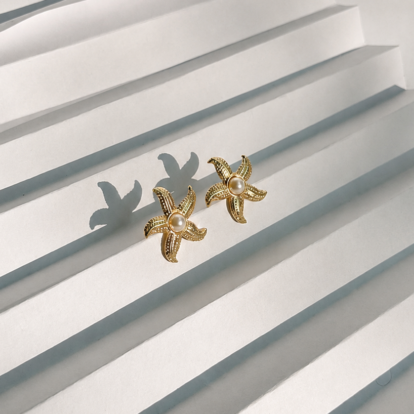 Virelle Gold Blossom Hoops