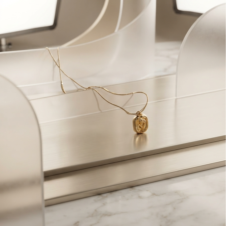 Rose Locket Necklace