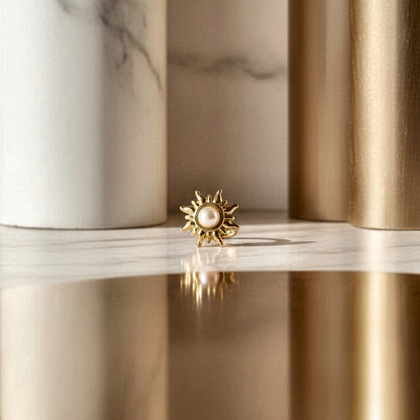 Solar Pearl Ring