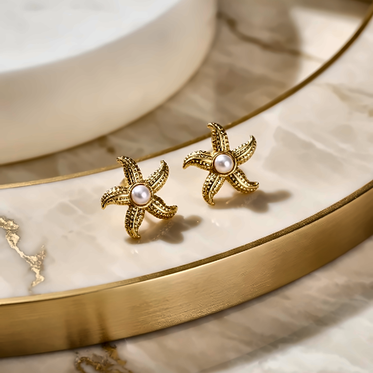 Virelle Gold Blossom Hoops